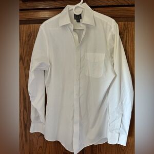 Men’s  Crisp White Dress Shirt